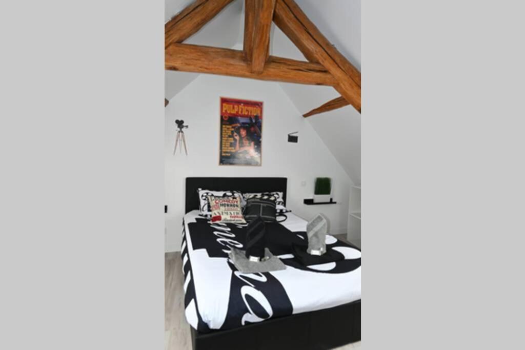 Cinema Appartement 10Mn Aeroport Roissy Cdg Villeneuve-sous-Dammartin Buitenkant foto