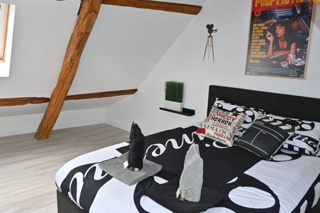 Cinema Appartement 10Mn Aeroport Roissy Cdg Villeneuve-sous-Dammartin Buitenkant foto