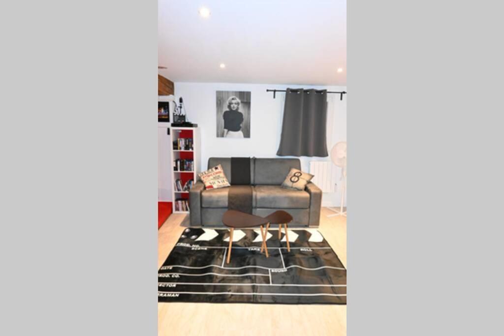 Cinema Appartement 10Mn Aeroport Roissy Cdg Villeneuve-sous-Dammartin Buitenkant foto