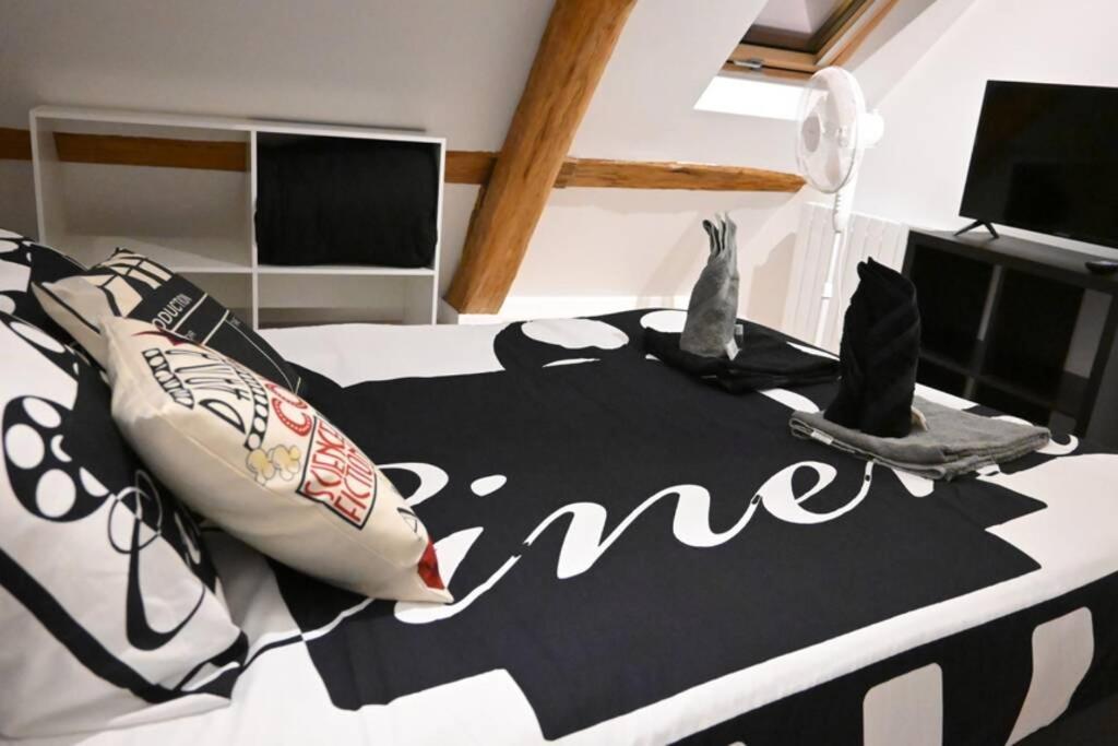 Cinema Appartement 10Mn Aeroport Roissy Cdg Villeneuve-sous-Dammartin Buitenkant foto